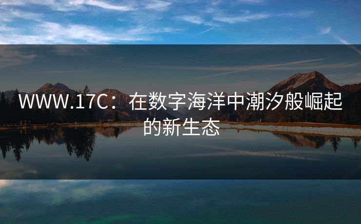 WWW.17C：在数字海洋中潮汐般崛起的新生态